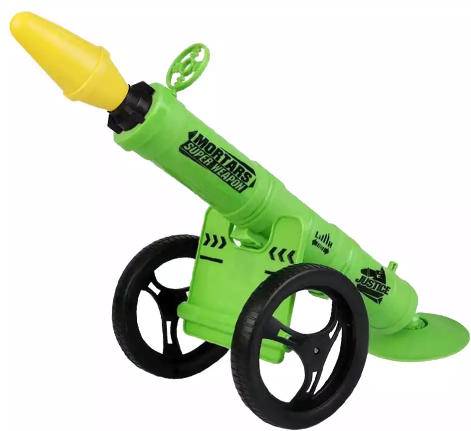 Пушка на колесиках с мягкими снарядами HT562