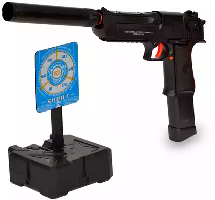 Пистолет Heckler&Koch MARK 23 2в1 с гелевыми пулями и мишенью SY503A с аккумулятором