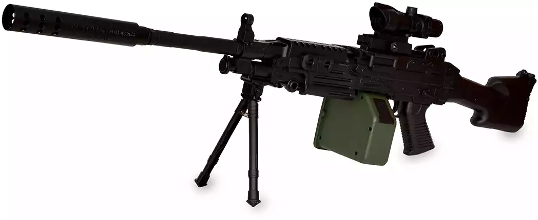 Пулемет M249 2в1 с гелевыми пулями 86см SY203A с аккумулятором