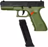 Пистолет автоматический Glock 18 с пулями и гильзами лазер, фонарик TY-902B