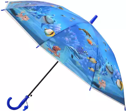Зонтик синий Подводный мир YS09-14-1