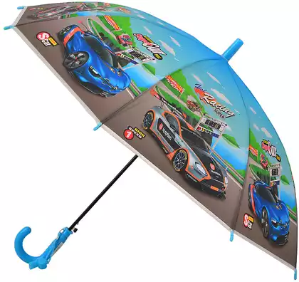 Зонтик голубой Гоночные машины Y526-62