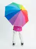 Зонтик разноцветный Цвета радуги Y526-47
