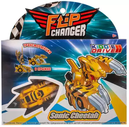 Игровой набор для детей Машинка-трансформер Flip Changer Sonic Cheetah 106006