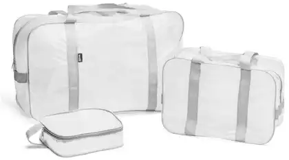 Комплект хозяйственных ПВХ-сумок (в роддом), 3 шт. (S+M+L)