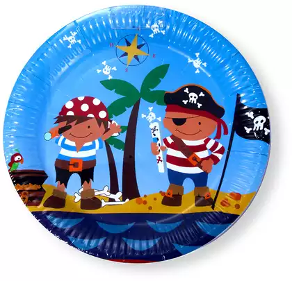Набор тарелок Пиратская вечеринка (23 см) 6 шт