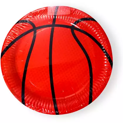 Набор тарелок баскетбол (23 см) 6 шт
