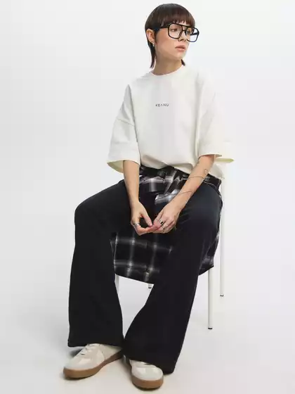 Широкие брюки со стрелками KEANU