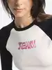 Укороченный лонгслив в рубчик KEANU