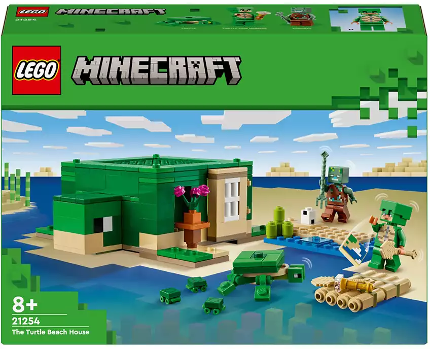 Конструктор Пляжный домик Черепаха 21254 234 дет. LEGO Minecraft