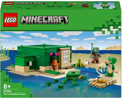 Конструктор Пляжный домик Черепаха 21254 234 дет. LEGO Minecraft