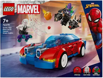 Конструктор Гоночная машина Человека-паука и Зеленый гоблин Веном 76279 277 дет. LEGO Super Heroes