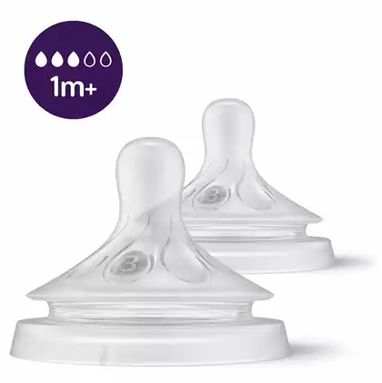 Соска со средним потоком Natural Response 2 шт, 1 мес+ Philips Avent