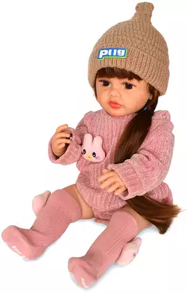 Кукла Реборн 023-3 в розовом костюмчике