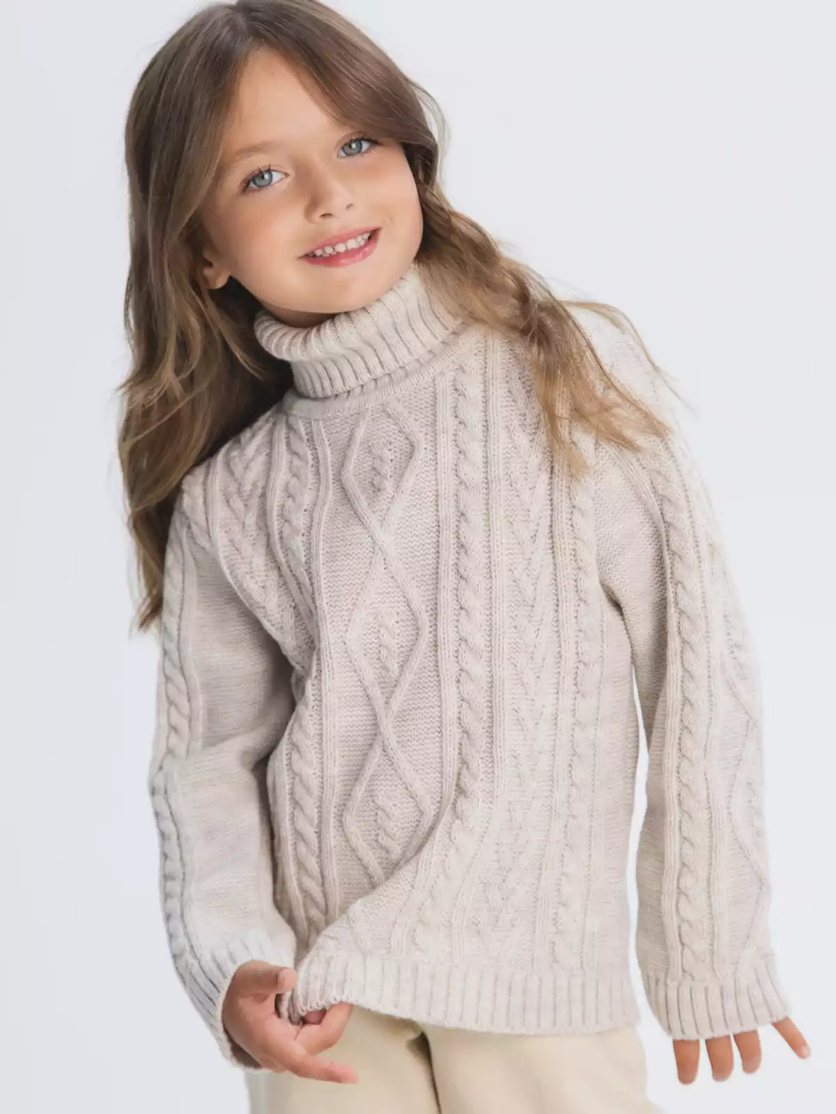 Вязаный свитер Элком