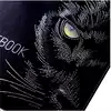 Бизнес-блокнот 80л А5ф 167х216мм 5-цв. блок клетка тв.переплет мат.ламин. 3D фольга 3D лак-Black Cat-