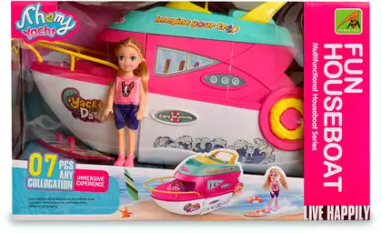 Кукла 9045-9 с яхтой и аксессуарами