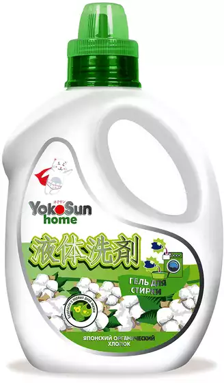 YOKOSUN Гель для стирки, Японский органический хлопок, 2,1л