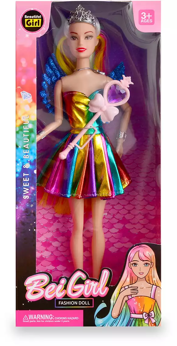 Кукла 142А в ярком платье