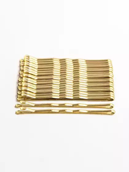 Зажим для волос невидимка 20 шт 5 см золото 058D-4895D