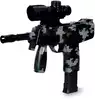 Пистолет пластмассовый UZI на аккумуляторе 2в1 999-22S 31см