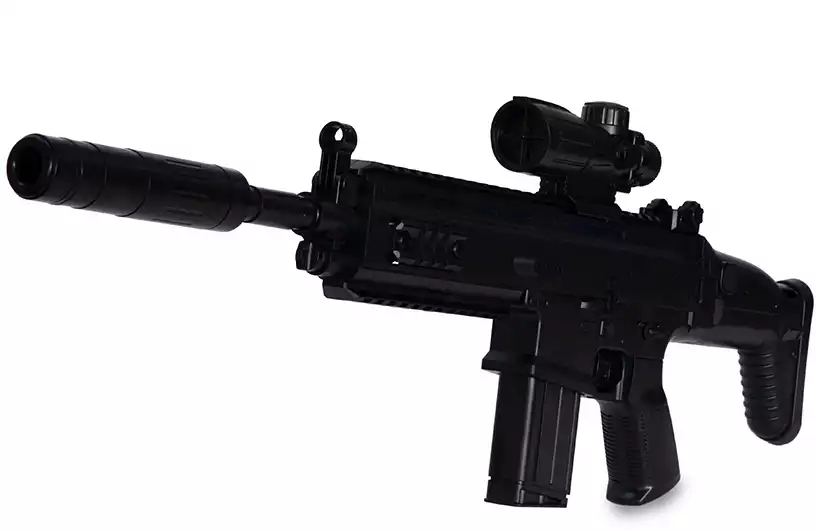 Автомат пластмассовый SCAR на аккумуляторе 2в1 70см 999-2S