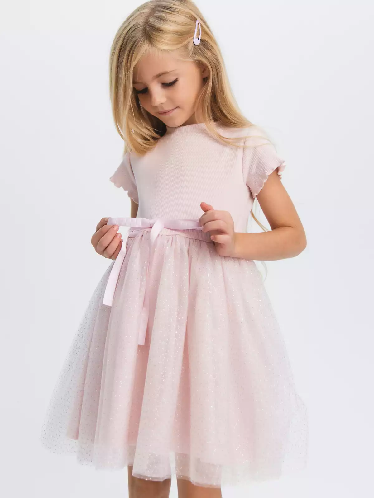 Трикотажное платье с пышной юбкой из сетки Vulpes