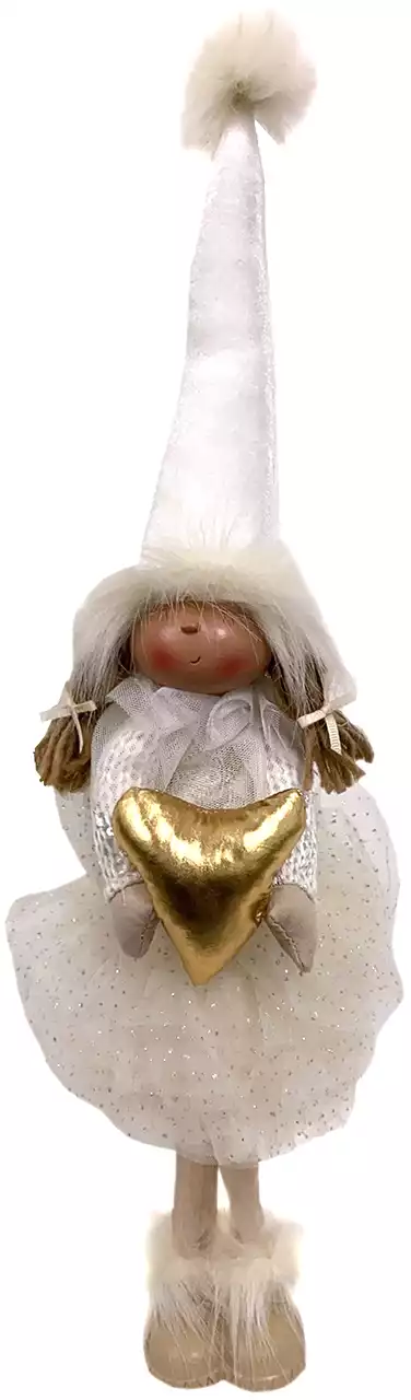 Новогодняя фигура 47 см Ангел с сердцем AT174240026B-16