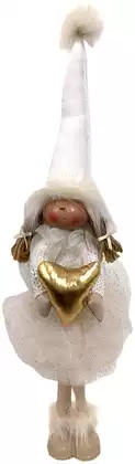 Новогодняя фигура 47 см Ангел с сердцем AT174240026B-16