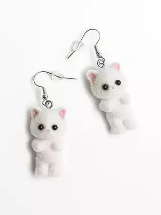 Серьги 1 пара котики 058D-4931D Vulpes
