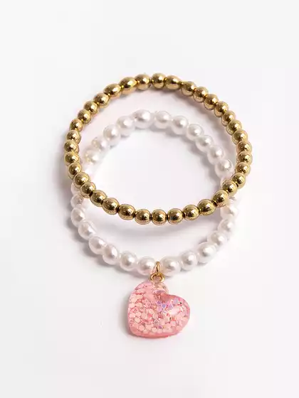 Браслет 2 шт сердце Vulpes 058D-4979D