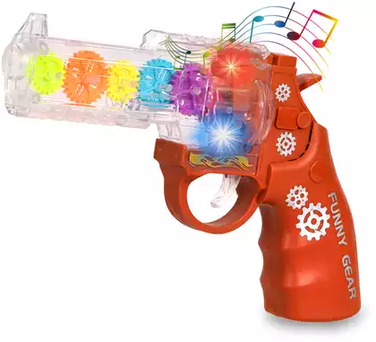 Револьвер на батарейках c шестеренками 20см SR868-30