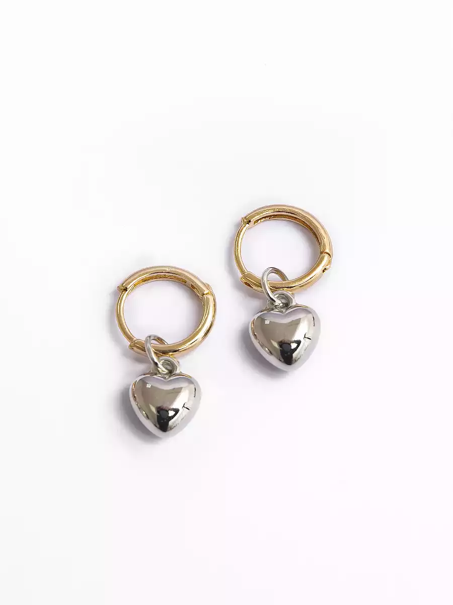 Серьги 058D-5057D золото/серебро KEANU