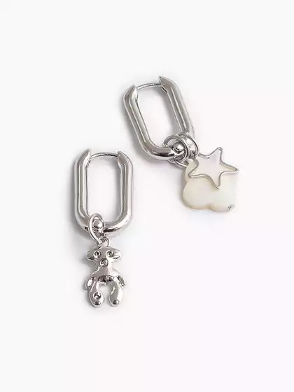 Серьги 058D-5060D серебро KEANU