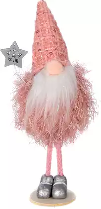 Новогодняя фигурка гномик 21*5,5 см 058D-5117D