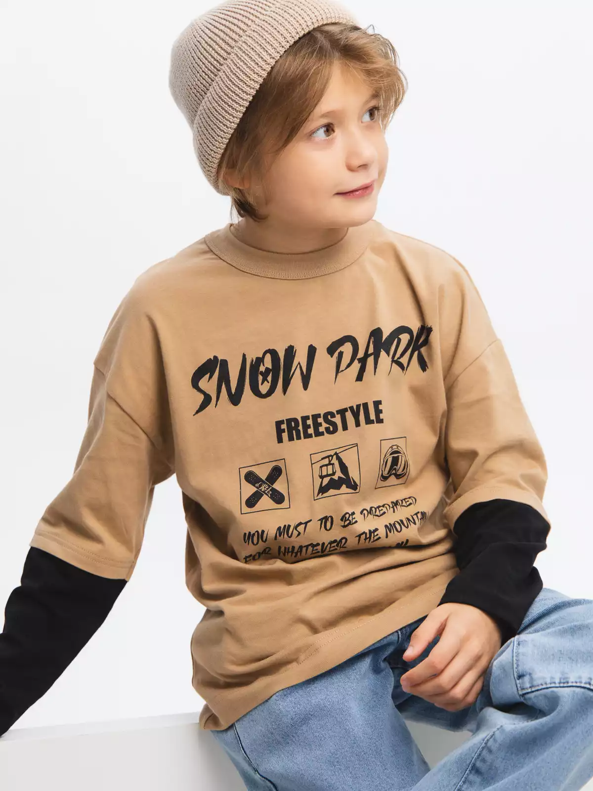 Комбинированный лонгслив Vulpes