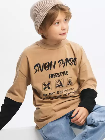 Комбинированный лонгслив Vulpes