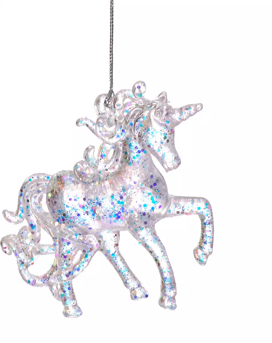 Новогодняя фигурка 12х2х10 см единорог 058D-5278D