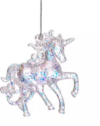 Новогодняя фигурка 12х2х10 см единорог 058D-5278D