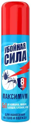Арнест Убойная сила Аэрозоль Maximum от комаров, клещей, мошки 150см3