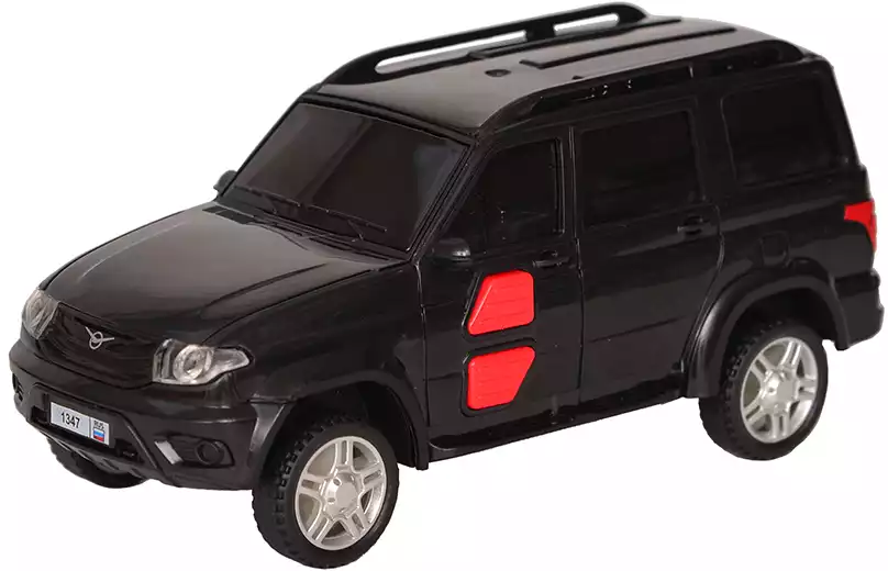Маш. инер. PATRIOTBLACK-15PL-BK Технопарк UAZ ПАТРИОТ свет/звук