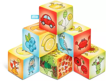 Игрушка «Мякиши» кубики (Азбука цвета)