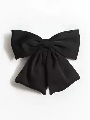 Бант 1 шт черный на заколке 058D-4889D