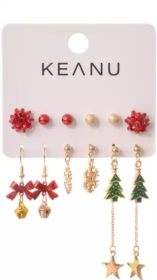 Серьги в наборе 6 пар Christmas KEANU 058D-5590D