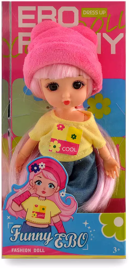 Кукла DH2368A-1 в розовой шапочке