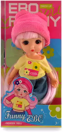 Кукла DH2368A-1 в розовой шапочке