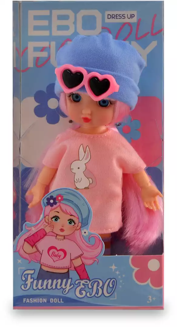 Кукла DH2368A-2 в голубой шапочке