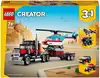 Конструктор Грузовик-платформа с вертолетом 31146 270 дет. LEGO Creator