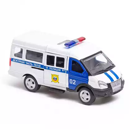 Модель машины АВТОПАРК 1:50 ГАЗ-3221(ГАЗель) Полиция (ППС) 6404-D