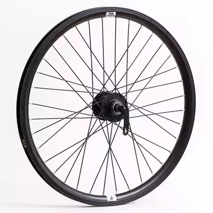 Колесо велосипедное 22 переднее в сборе, disc/v-brake, эксцентрик